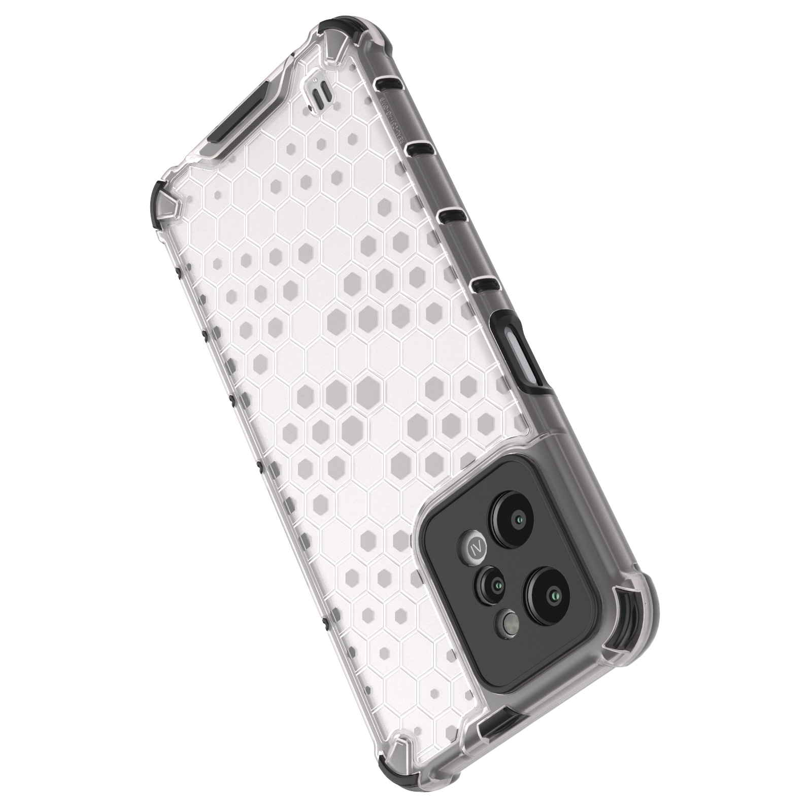 Honeycomb case pansret cover med geleramme Realme C31 transparent