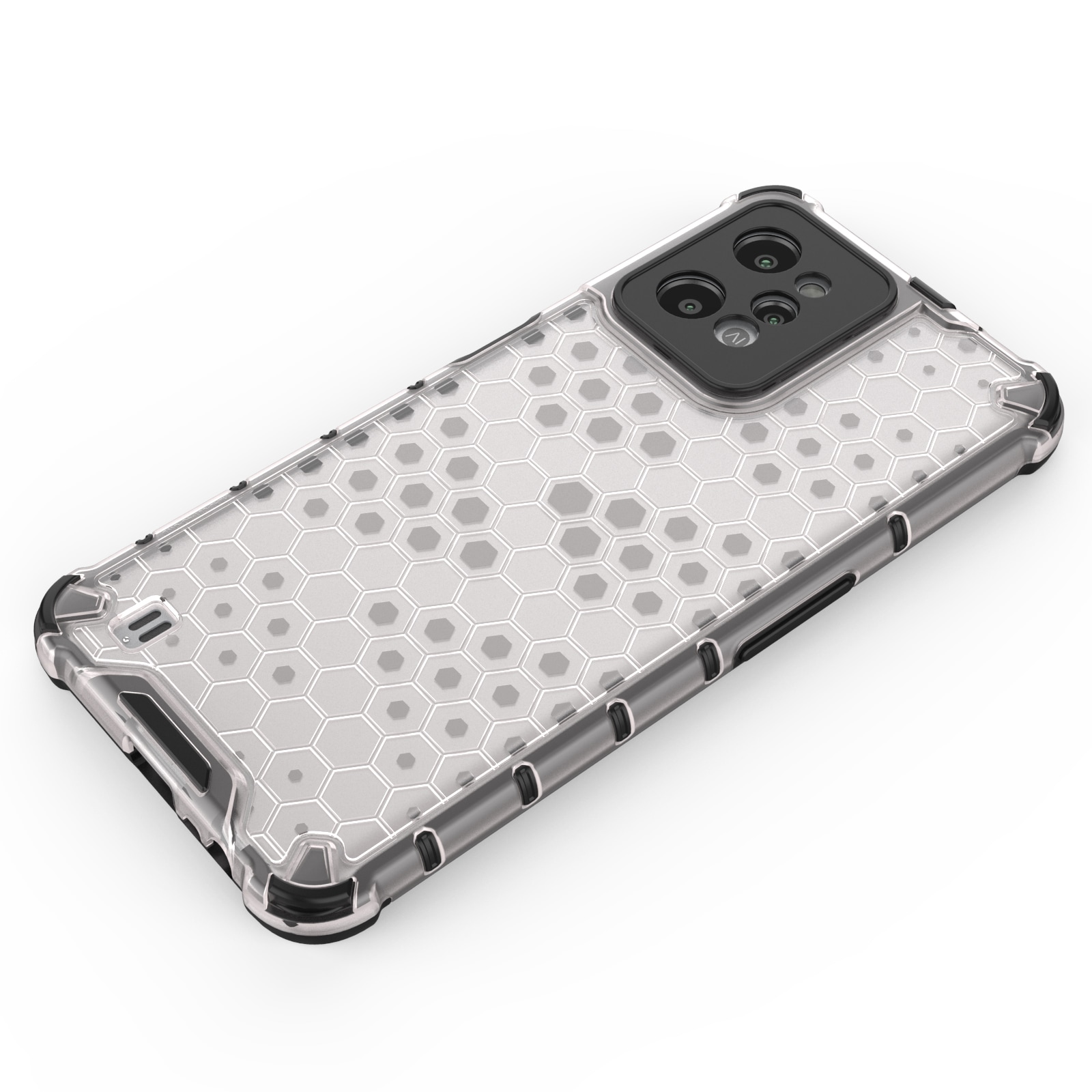 Honeycomb case pansret cover med geleramme Realme C31 transparent