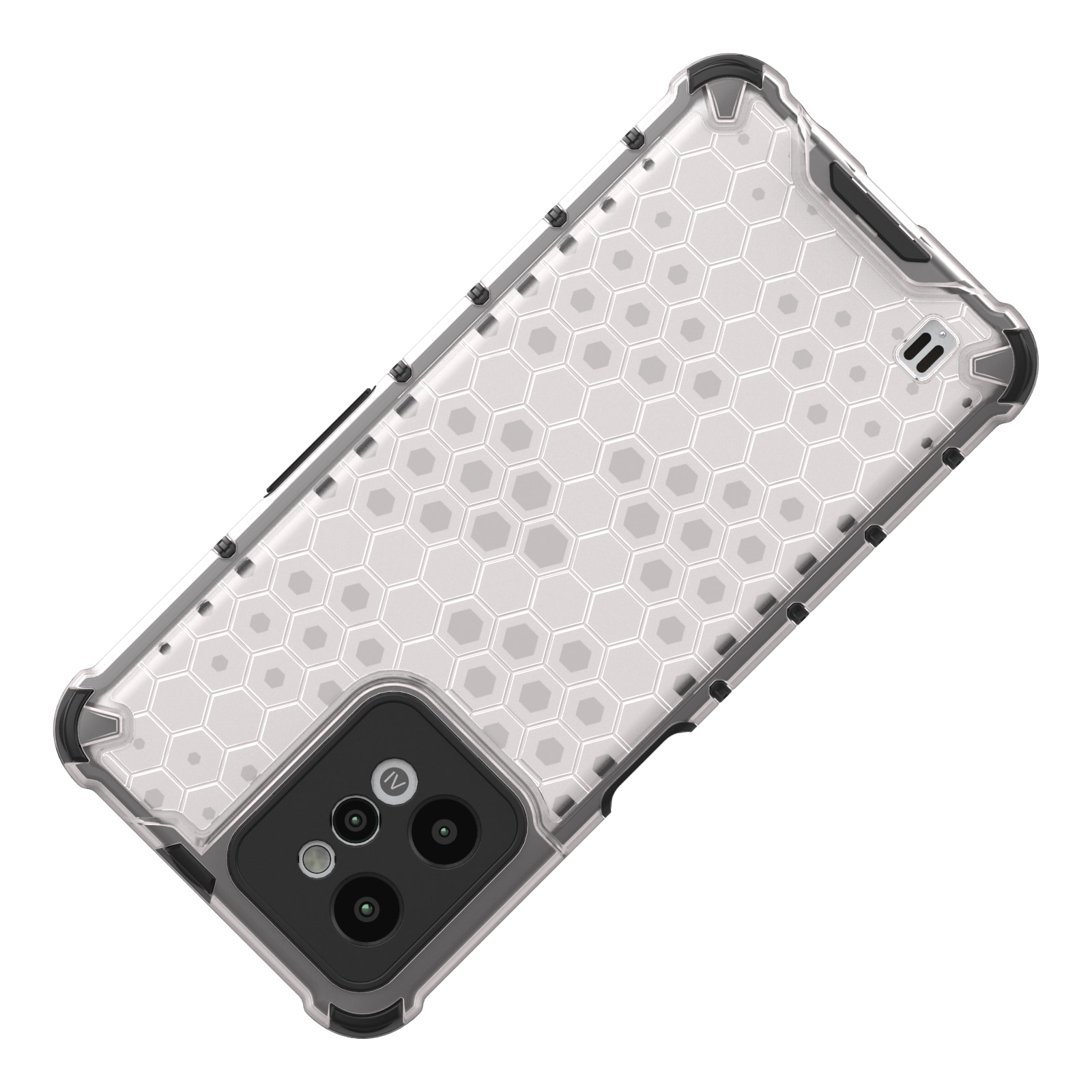 Honeycomb case pansret cover med geleramme Realme C31 transparent