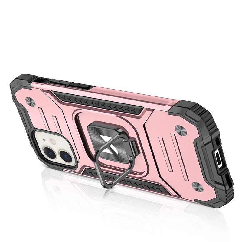 Wozinsky Ring Armor iPhone 14 etui pansret cover magnetisk holder ring guld