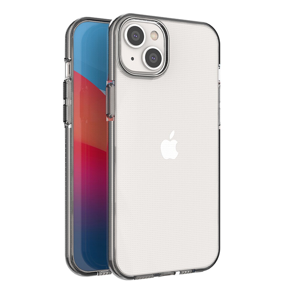 Spring Case-etui til iPhone 14 Plus silikoneetui med ramme sort