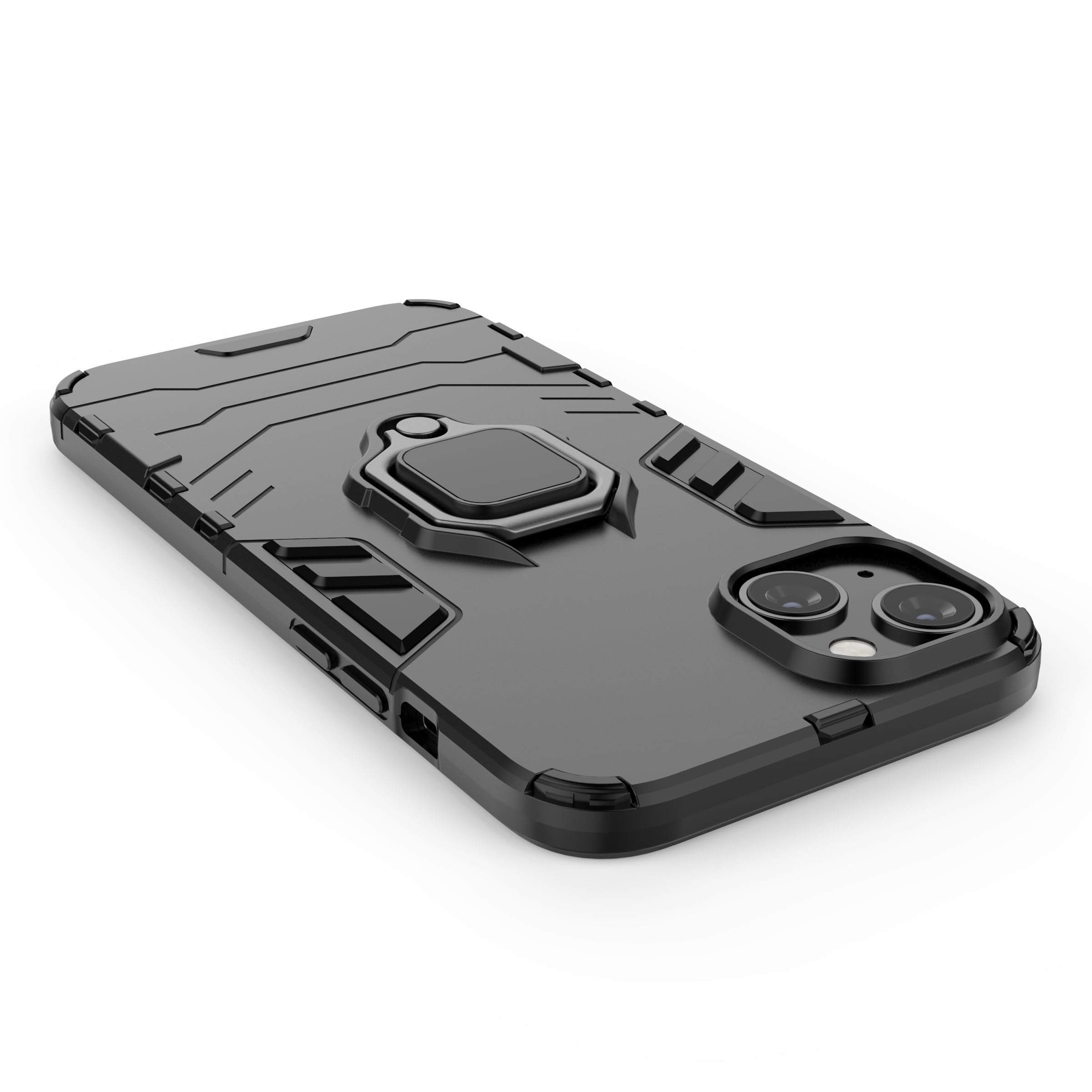 Ring Armor etui til iPhone 14 Pro Max pansret cover magnetisk holder ring sort