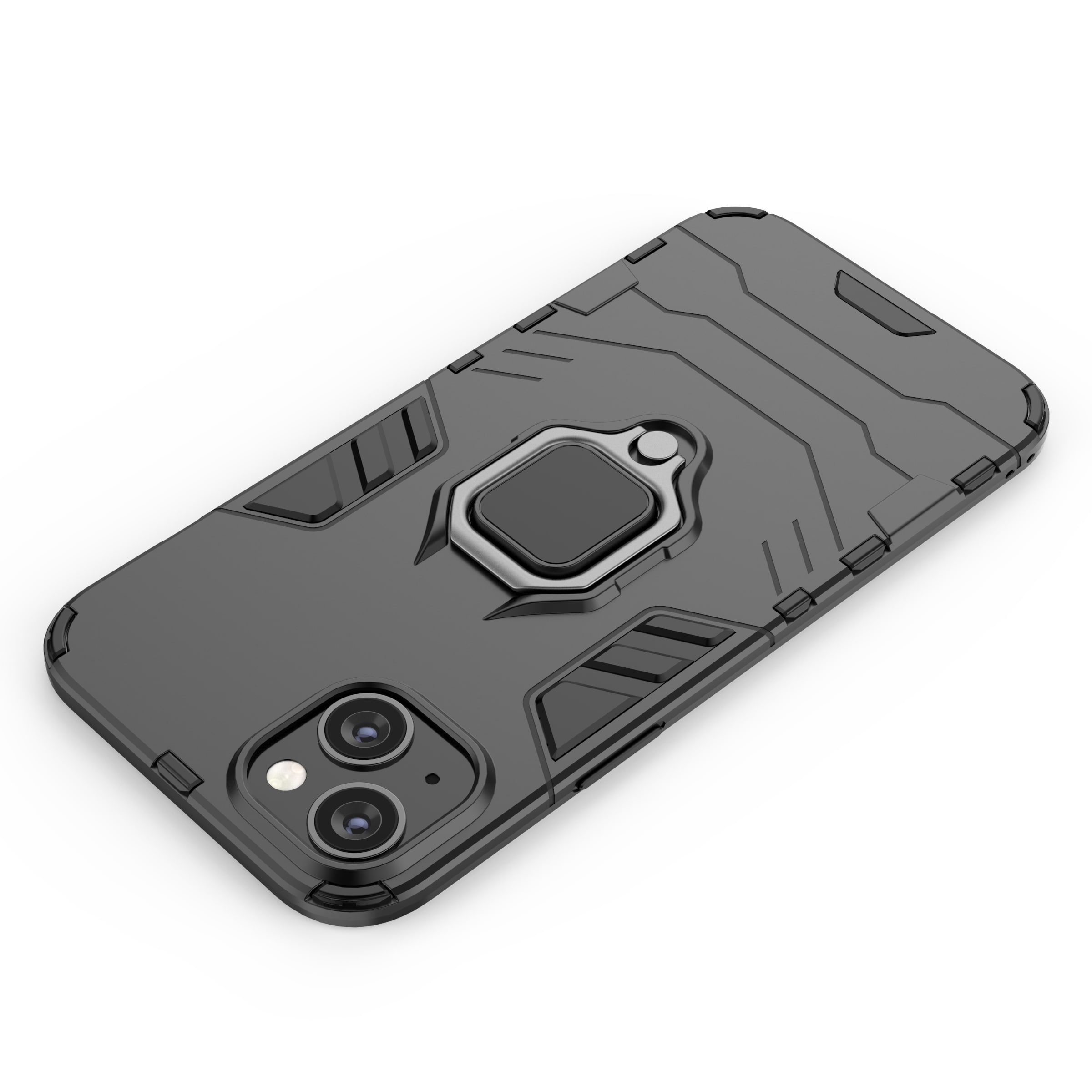 Ring Armor etui til iPhone 14 Pro Max pansret cover magnetisk holder ring sort