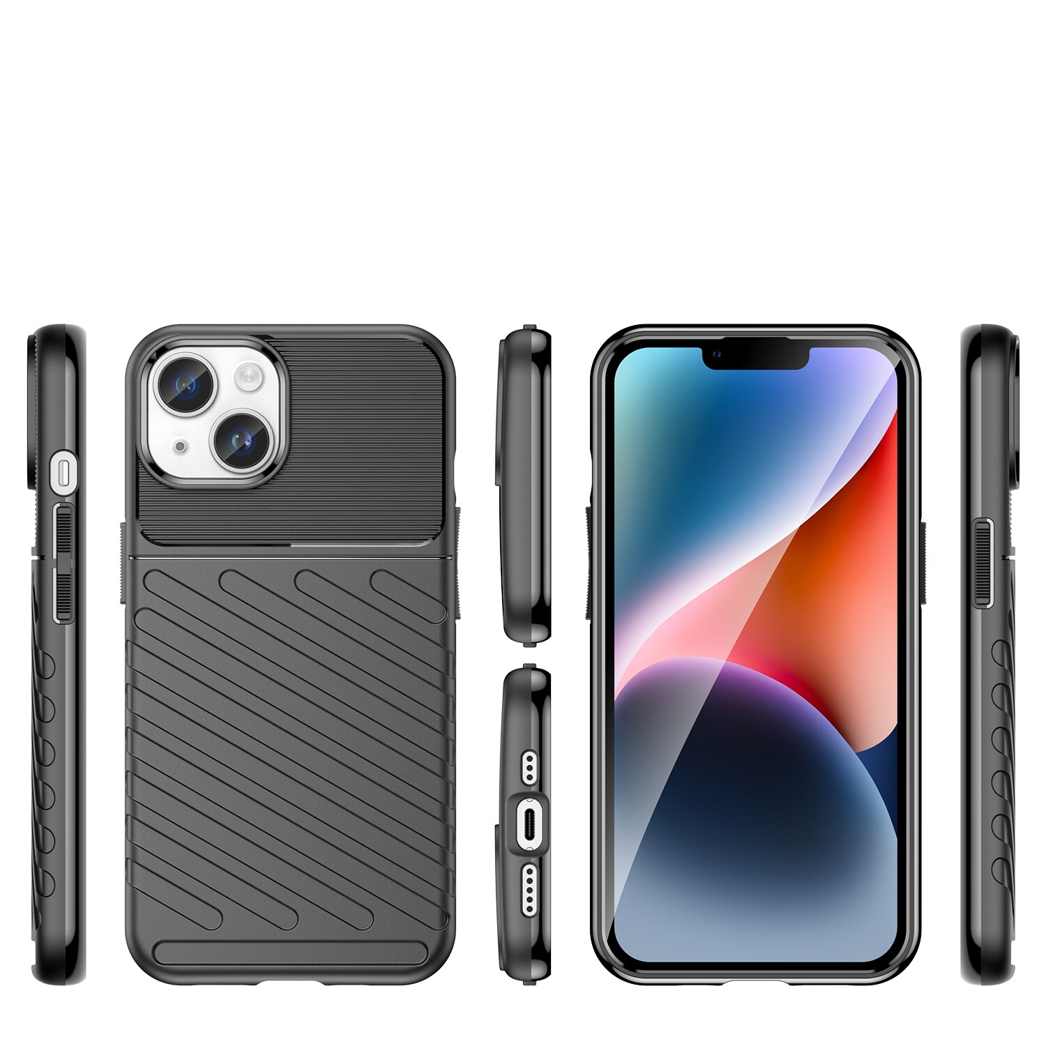 Thunder Case iPhone 14 Plus pansret taske sort