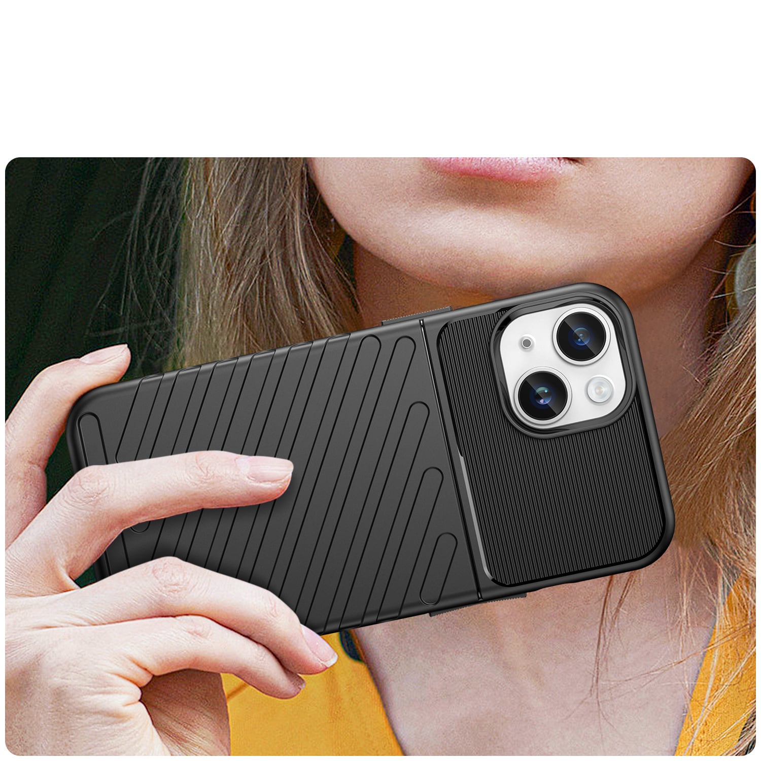 Thunder Case iPhone 14 Plus pansret taske sort