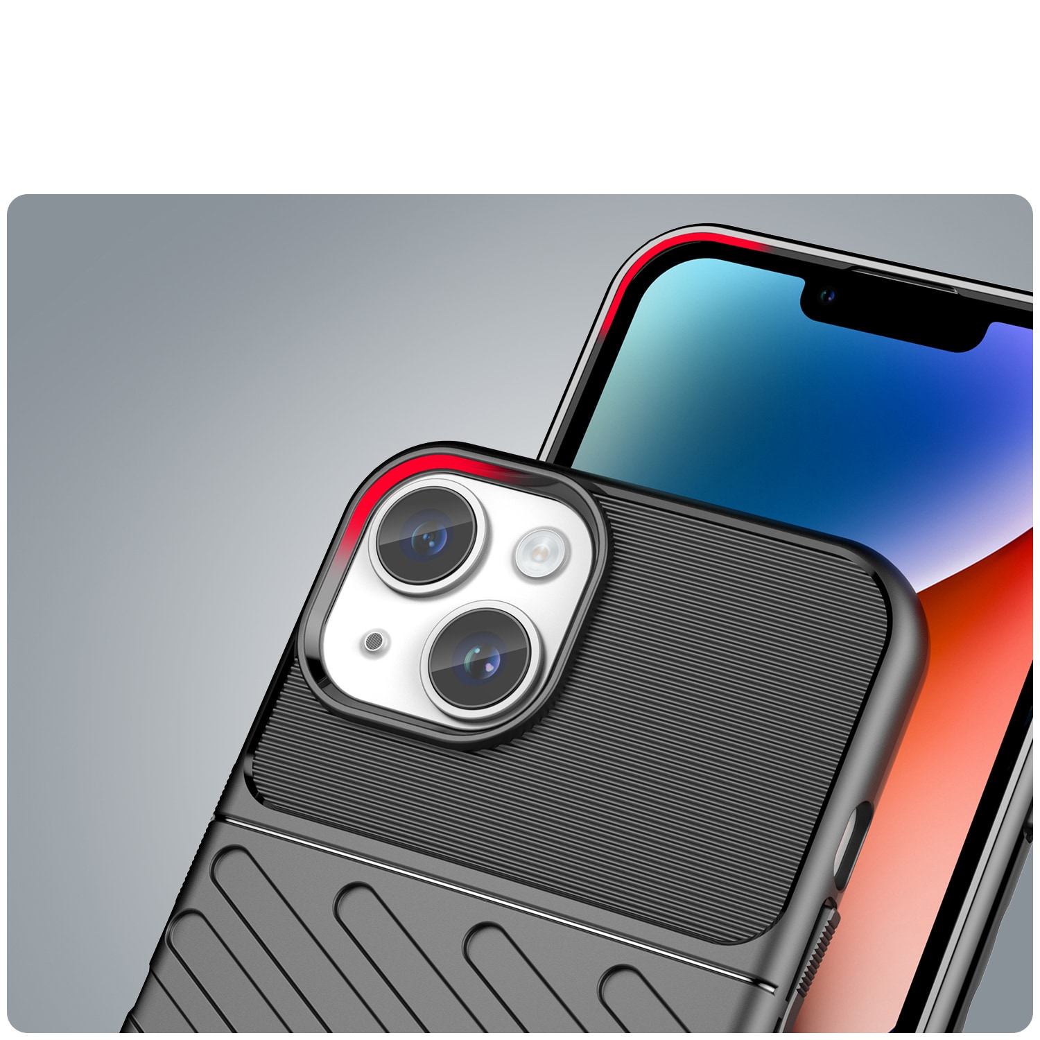 Thunder Case iPhone 14 Plus pansret taske sort