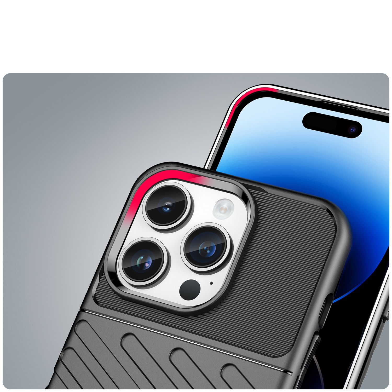 Thunder Case iPhone 14 Pro pansret taske sort
