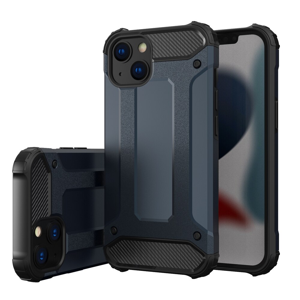 Hybrid Armor-etui til iPhone 14 Plus pansret hybridcover blå
