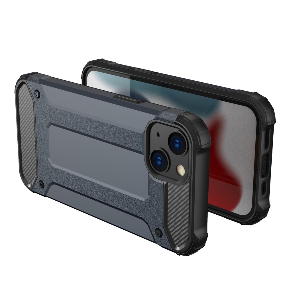 Hybrid Armor-etui til iPhone 14 Plus pansret hybridcover blå