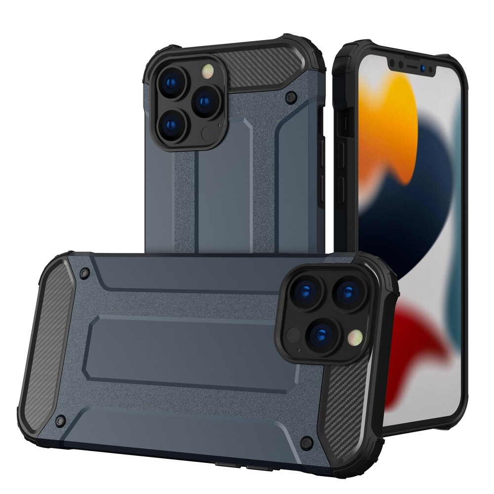 Hybrid Armor-etui til iPhone 14 Pro Max pansret hybridcover blå