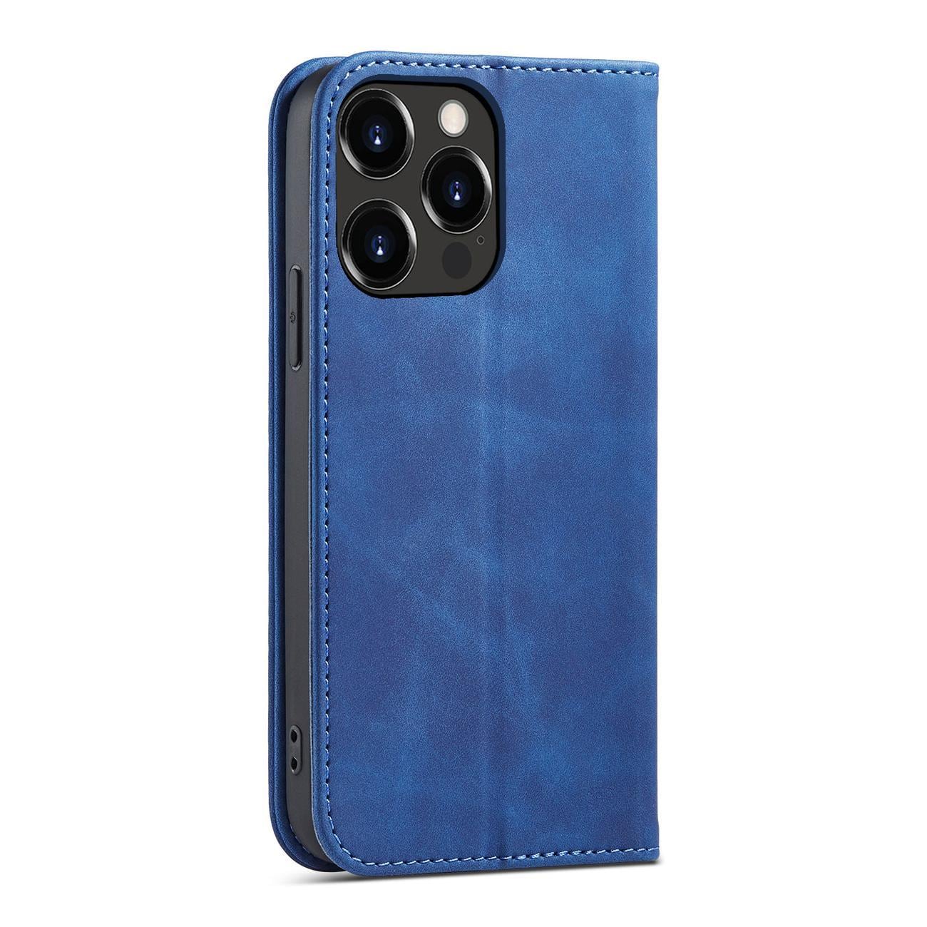 Magnet Fancy Case-etui til iPhone 14 Plus flip cover wallet stand blå