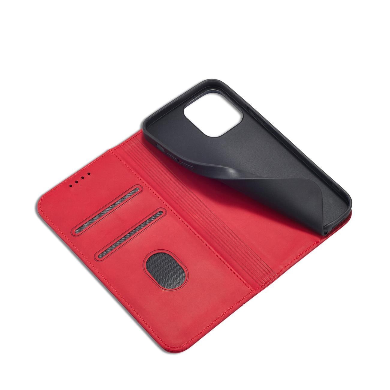 Magnet Fancy Case-etui til iPhone 14 Plus flip cover wallet stand rød