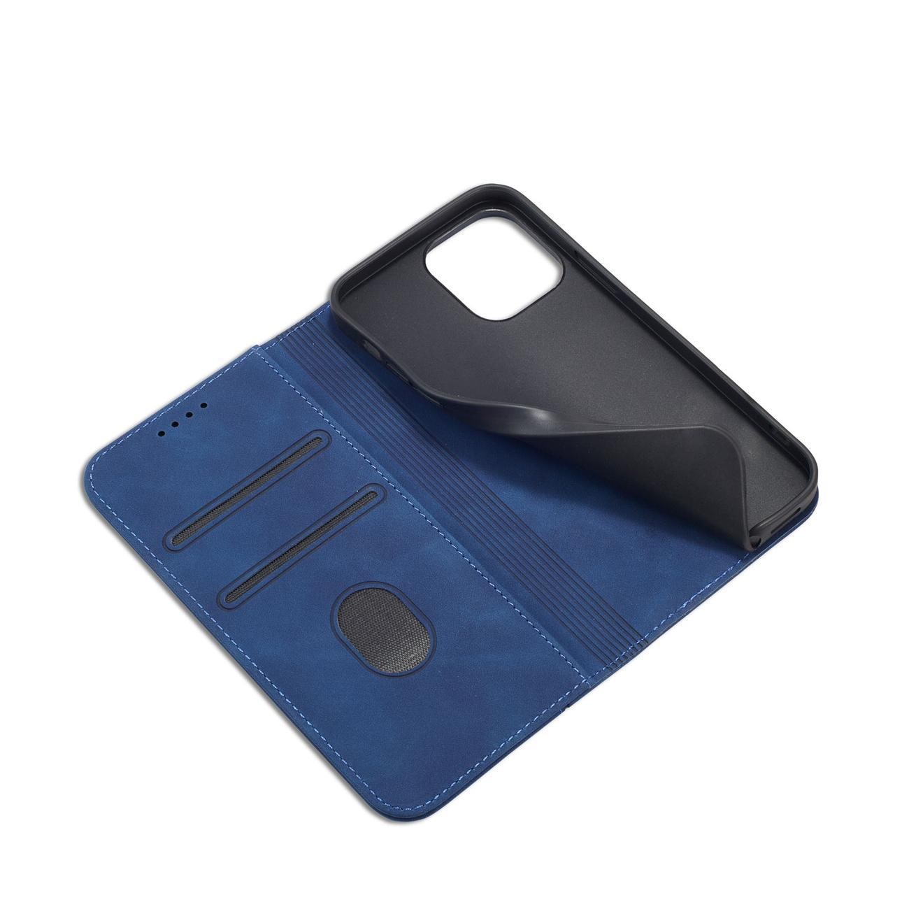 Magnet Fancy Case etui til iPhone 14 Pro Max cover med flip wallet stand blå