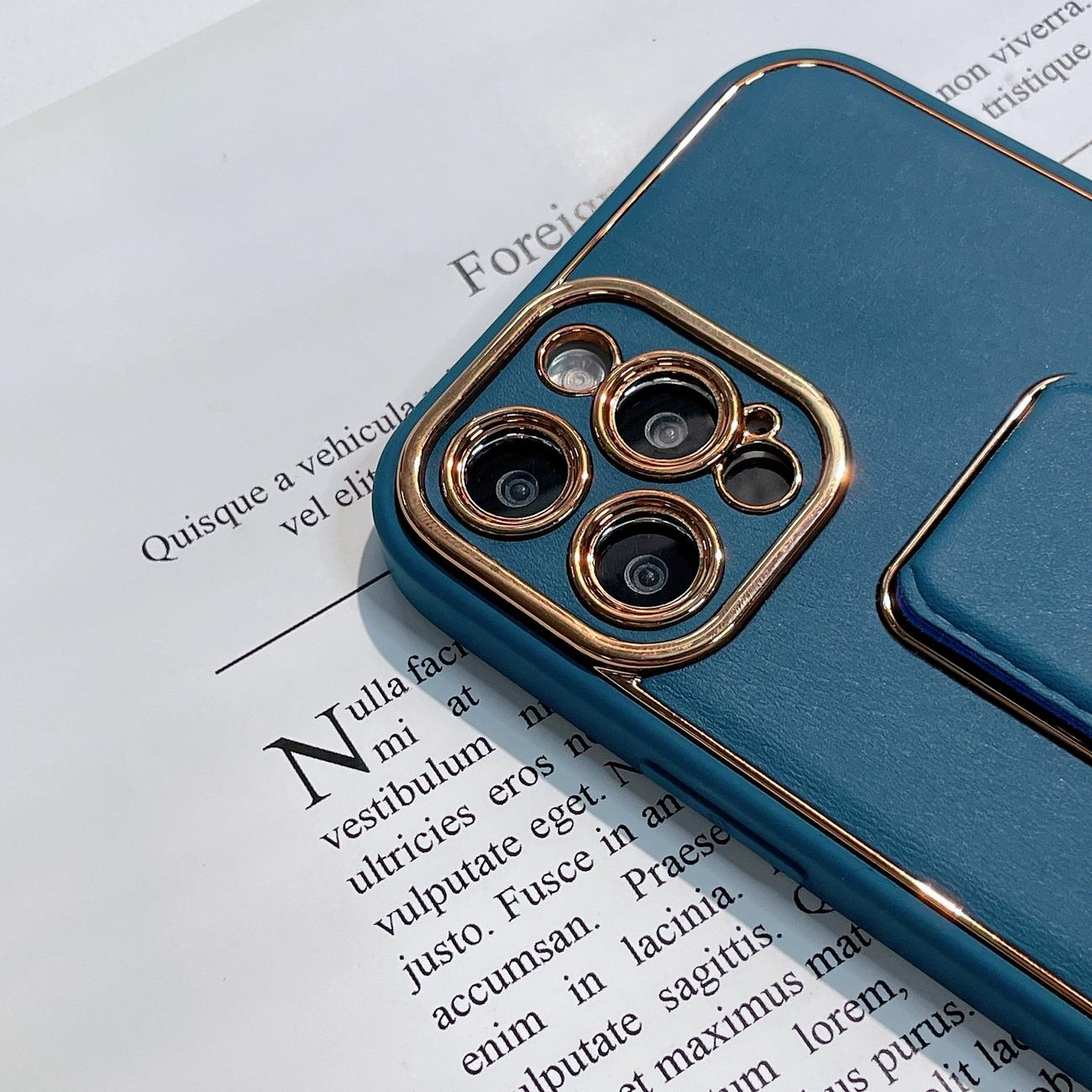 Nyt Kickstand-etui til iPhone 13 Pro med stander grøn