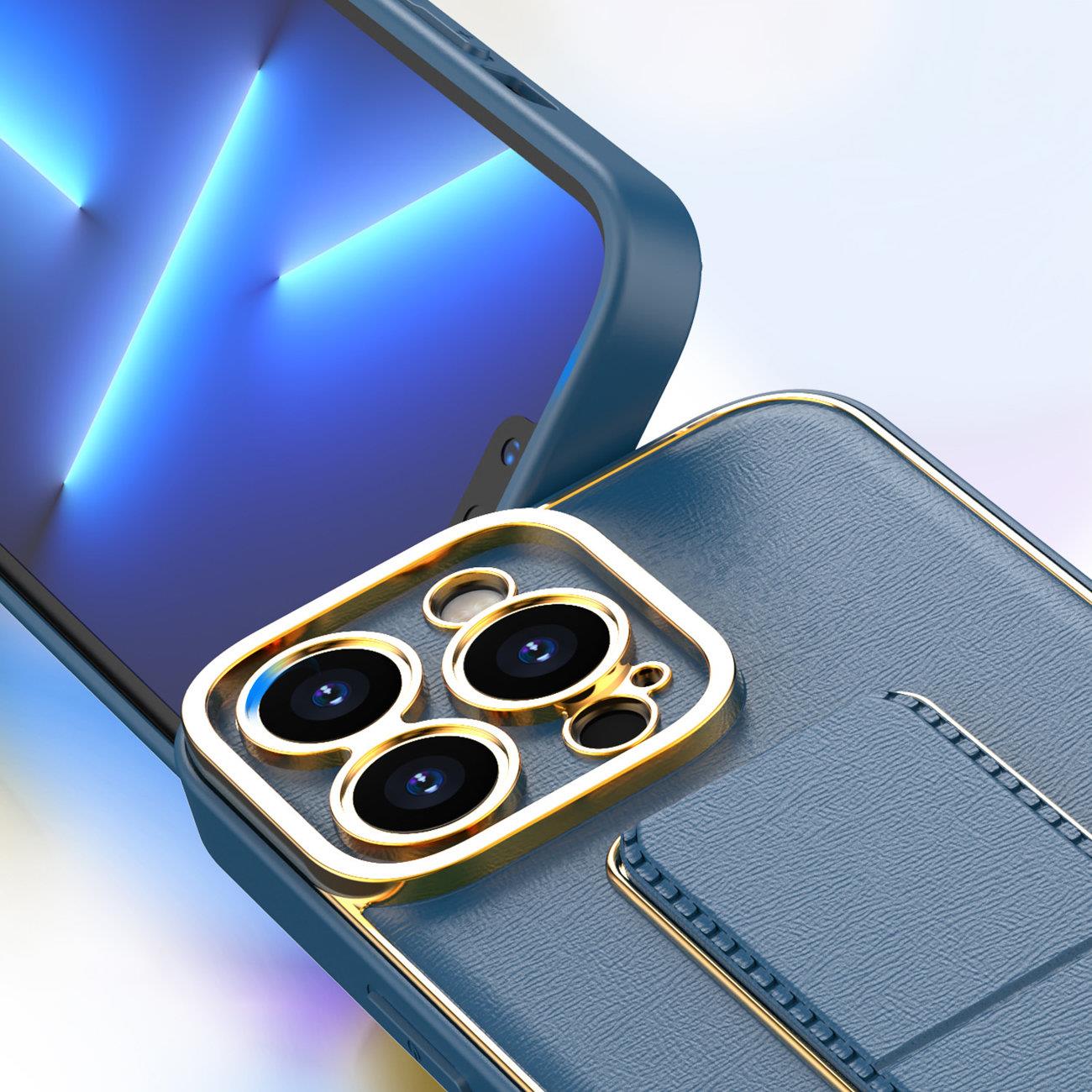 Nyt Kickstand-etui til iPhone 13 Pro med stativ lilla