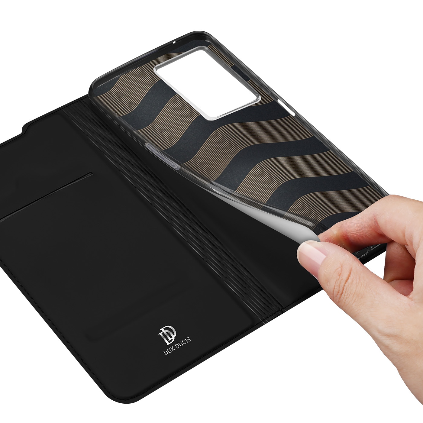 Dux Ducis Skin Pro Holster Cover med flap Realme Narzo 50A sort