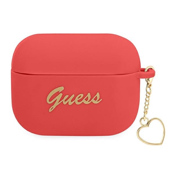 Guess GUAPLSCHSR AirPods Pro-cover rød/rød Silikone Charm Heart Collection