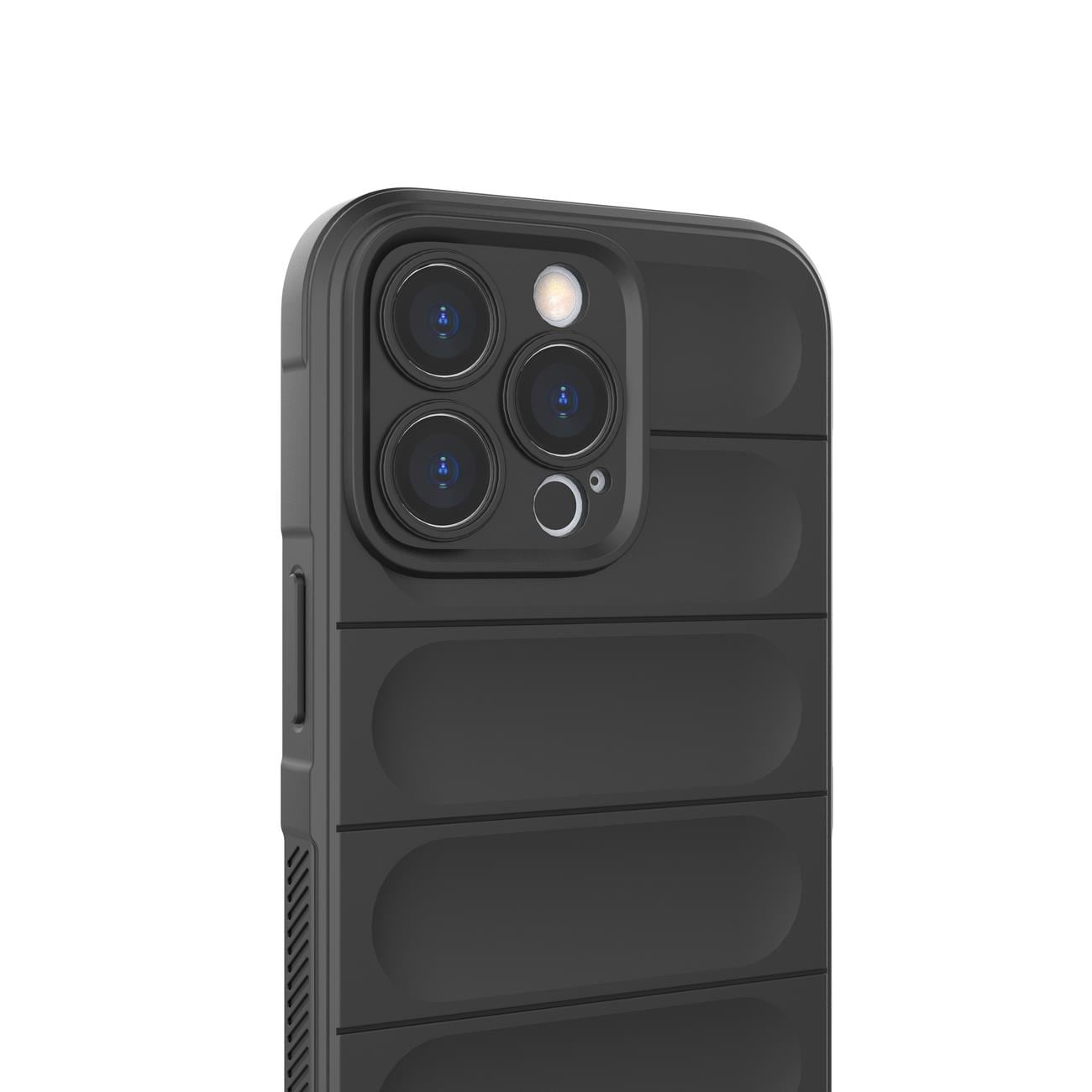 Magic Shield Case-etui til iPhone 13 Pro Max fleksibelt panseret etui mørkeblå