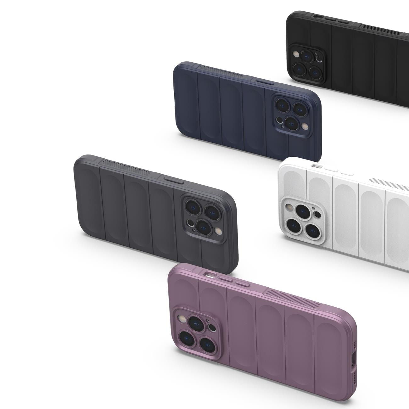 Magic Shield Case-etui til iPhone 13 Pro Max fleksibelt panseret etui mørkeblå