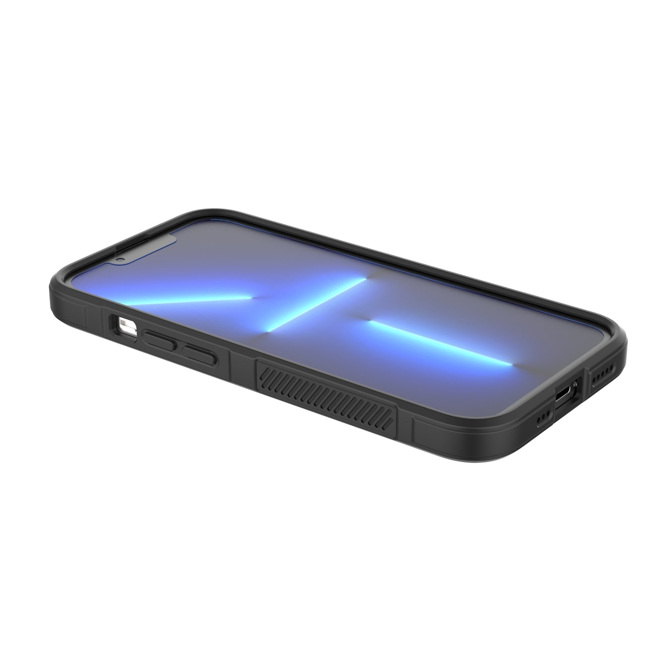 Magic Shield-etui til iPhone 13 Pro fleksibelt panseret cover mørkeblå