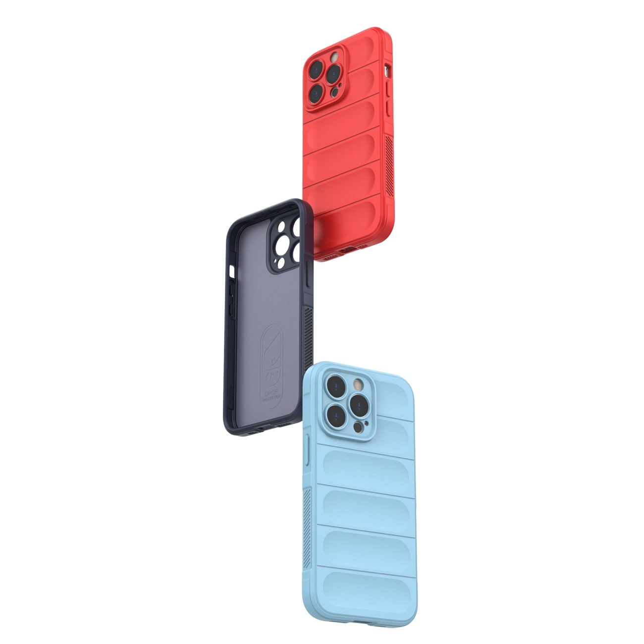 Magic Shield-etui til iPhone 13 Pro fleksibelt panseret cover mørkeblå