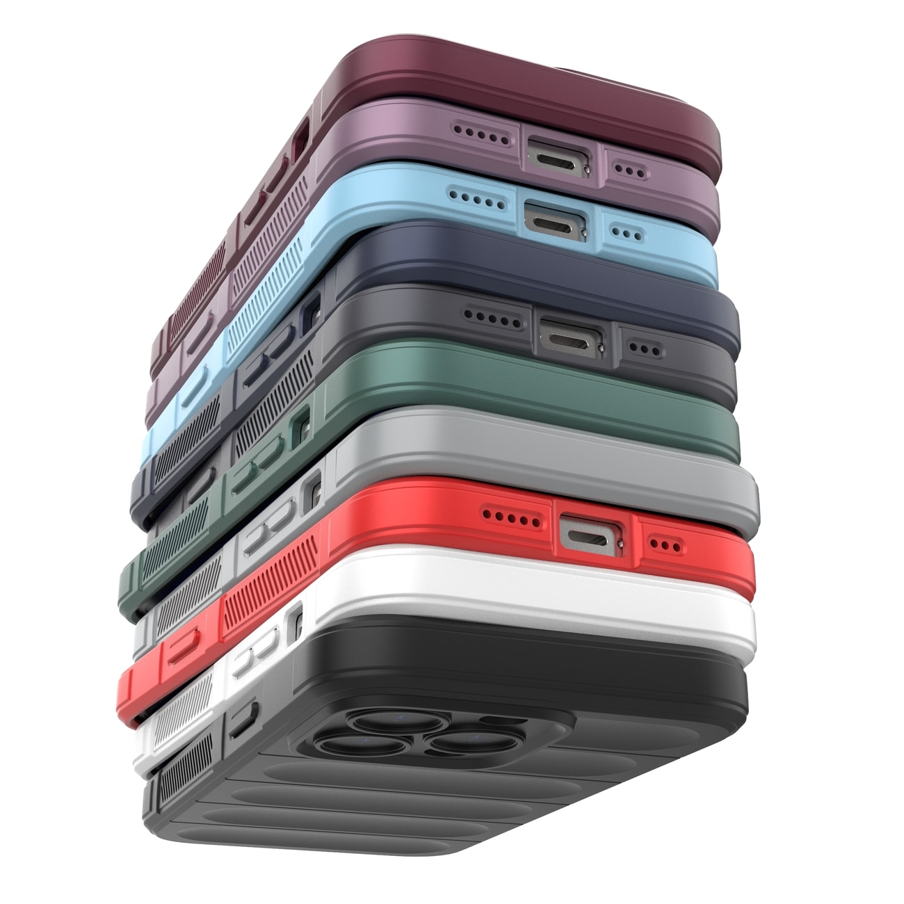 Magic Shield-etui til iPhone 13 Pro fleksibelt panseret cover mørkeblå