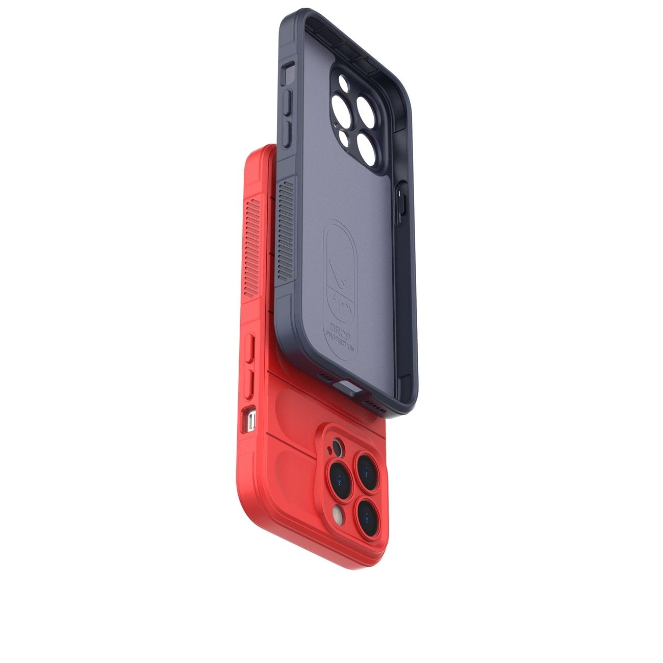 Magic Shield-etui til iPhone 13 Pro fleksibelt panseret cover mørkeblå