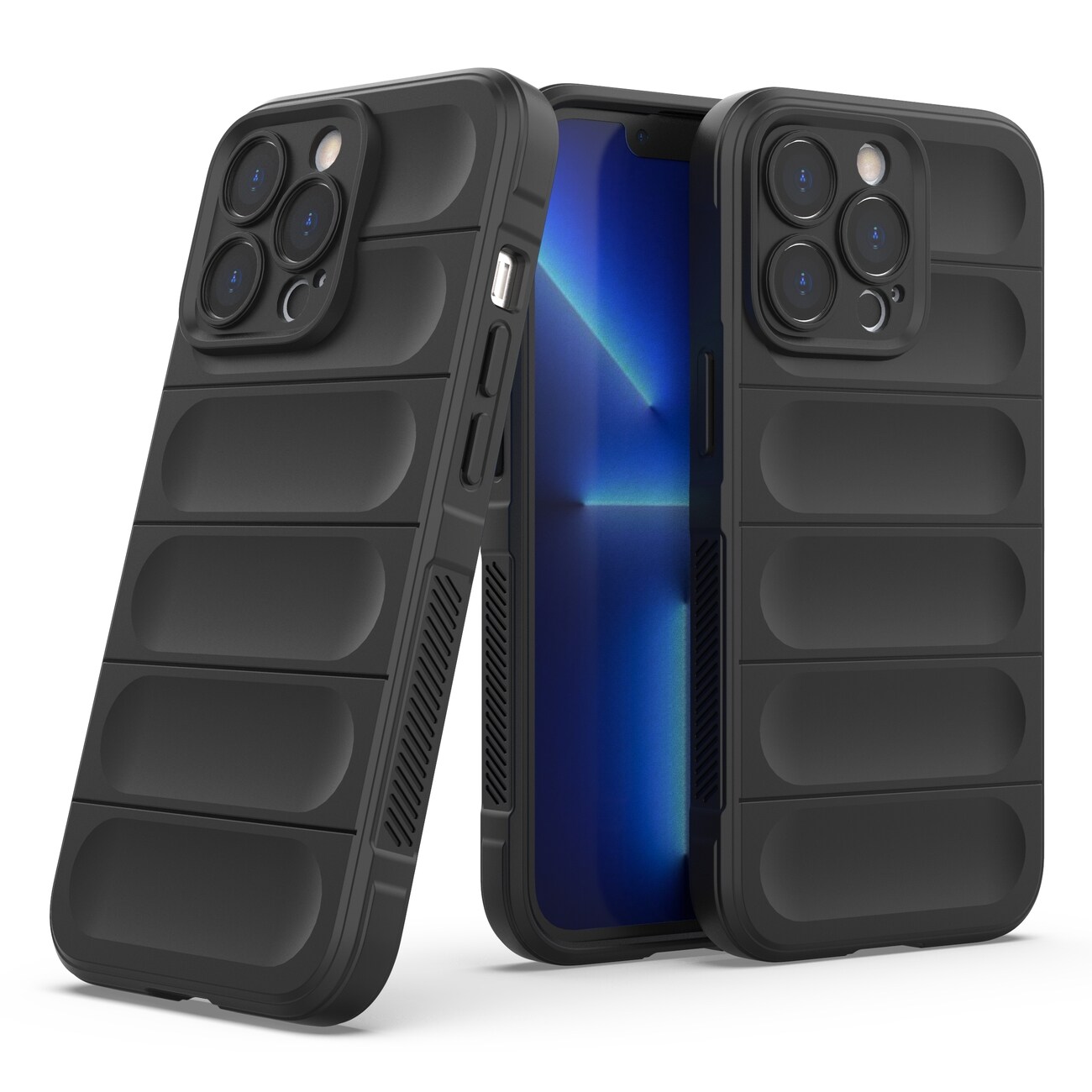 Magic Shield-etui til iPhone 13 Pro fleksibelt panseret cover mørkeblå