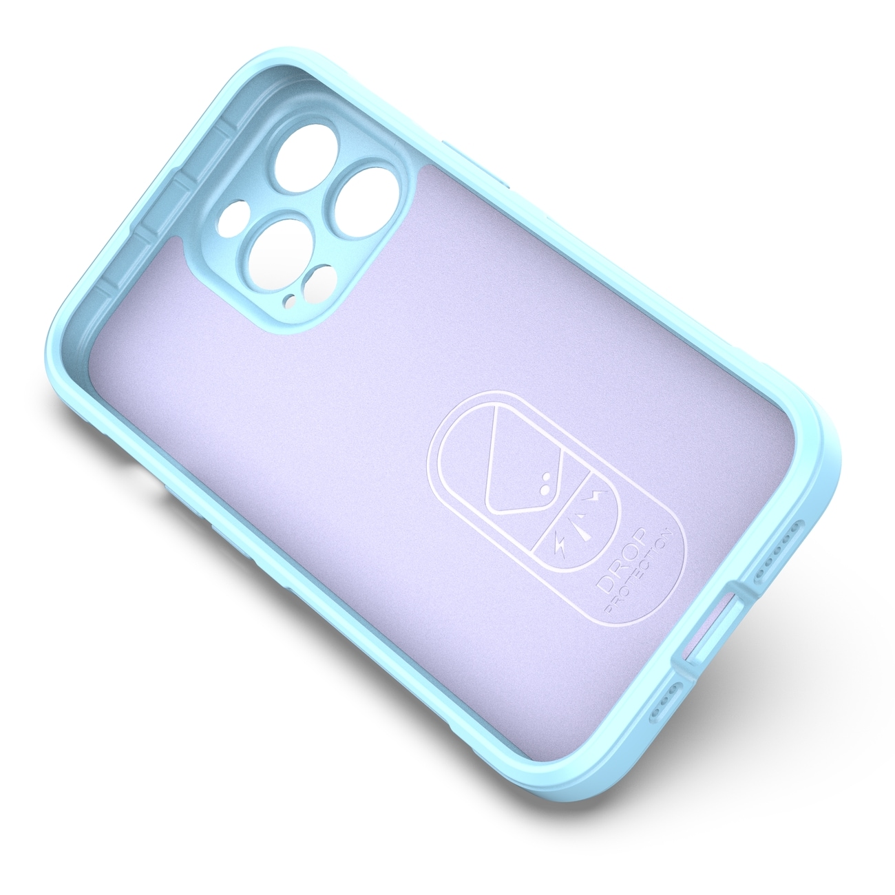 Magic Shield-etui til iPhone 13 Pro fleksibelt panseret cover lyseblåt