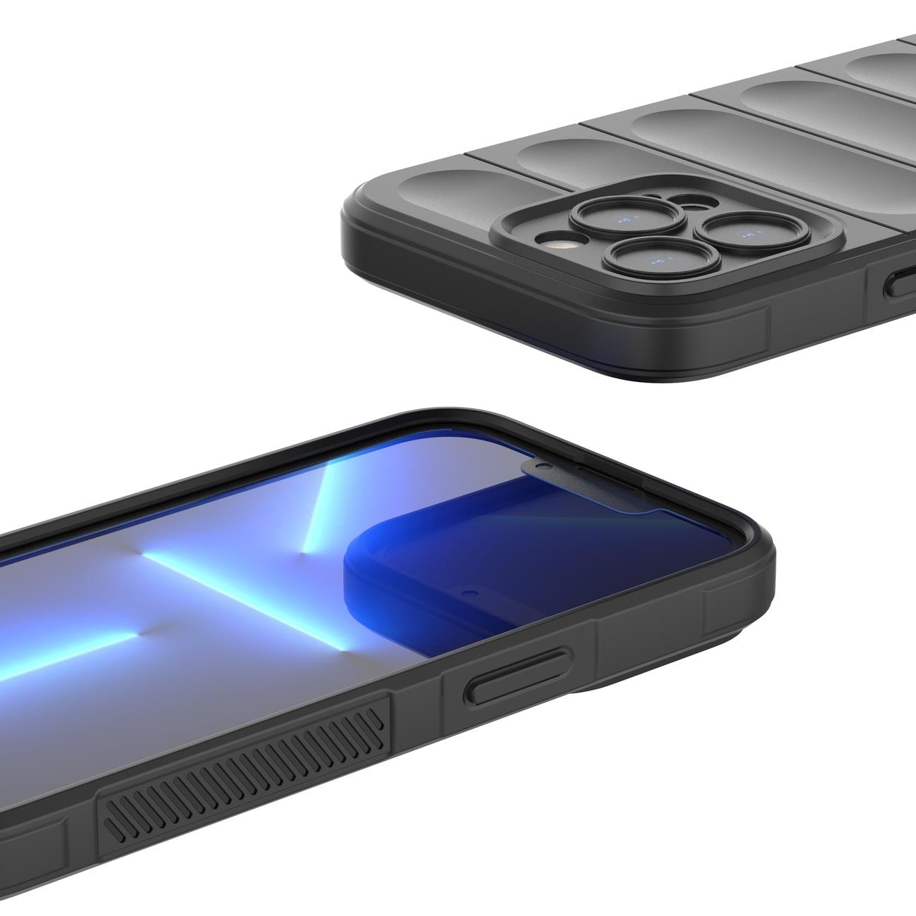 Magic Shield-etui til iPhone 13 Pro Max fleksibelt panseret cover rød