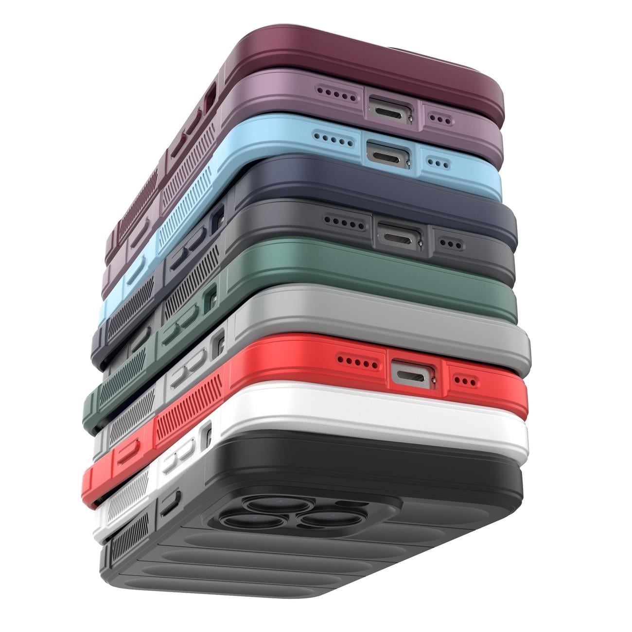 Magic Shield-etui til iPhone 13 Pro Max fleksibelt panseret cover rød