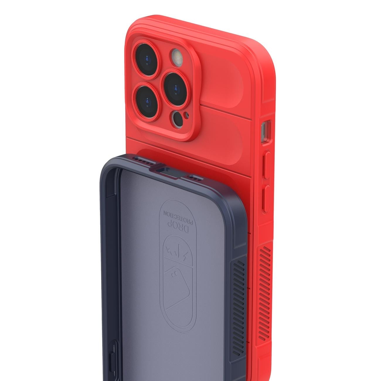 Magic Shield-etui til iPhone 13 Pro Max fleksibelt panseret cover rød