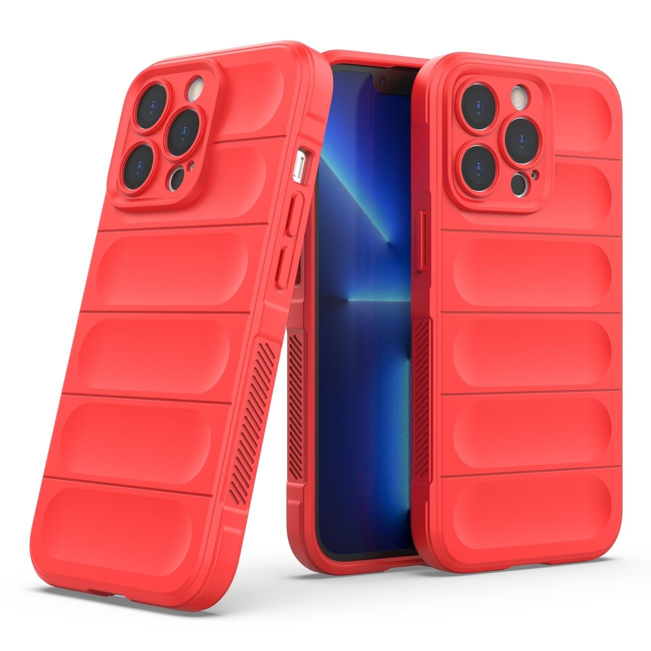Magic Shield-etui til iPhone 13 Pro Max fleksibelt panseret cover rød