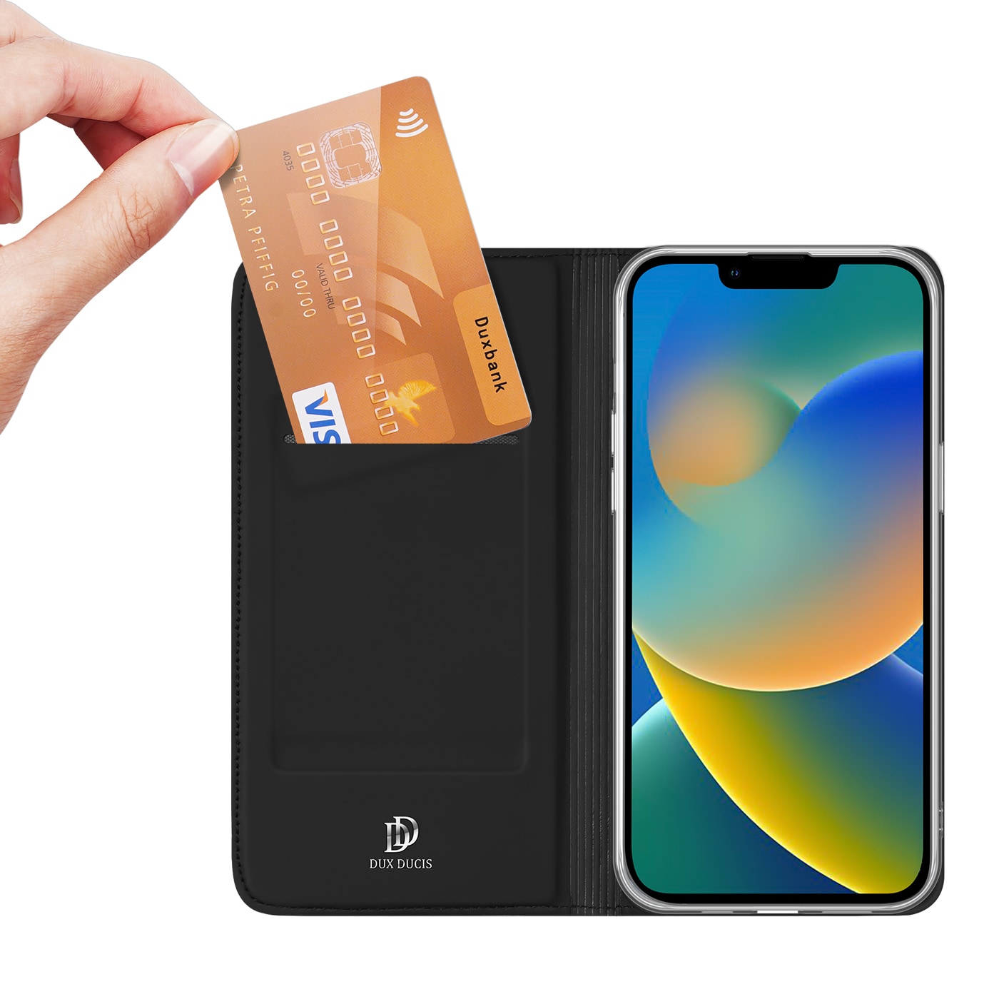 Dux Ducis Skin Pro Holster Flip Cover til iPhone 14 Plus sort