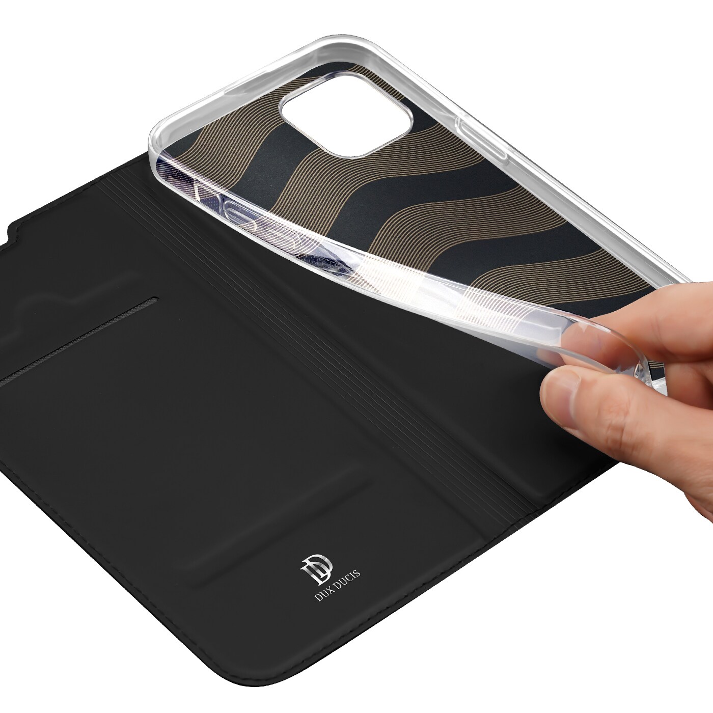 Dux Ducis Skin Pro Holster Flip Cover til iPhone 14 Plus sort