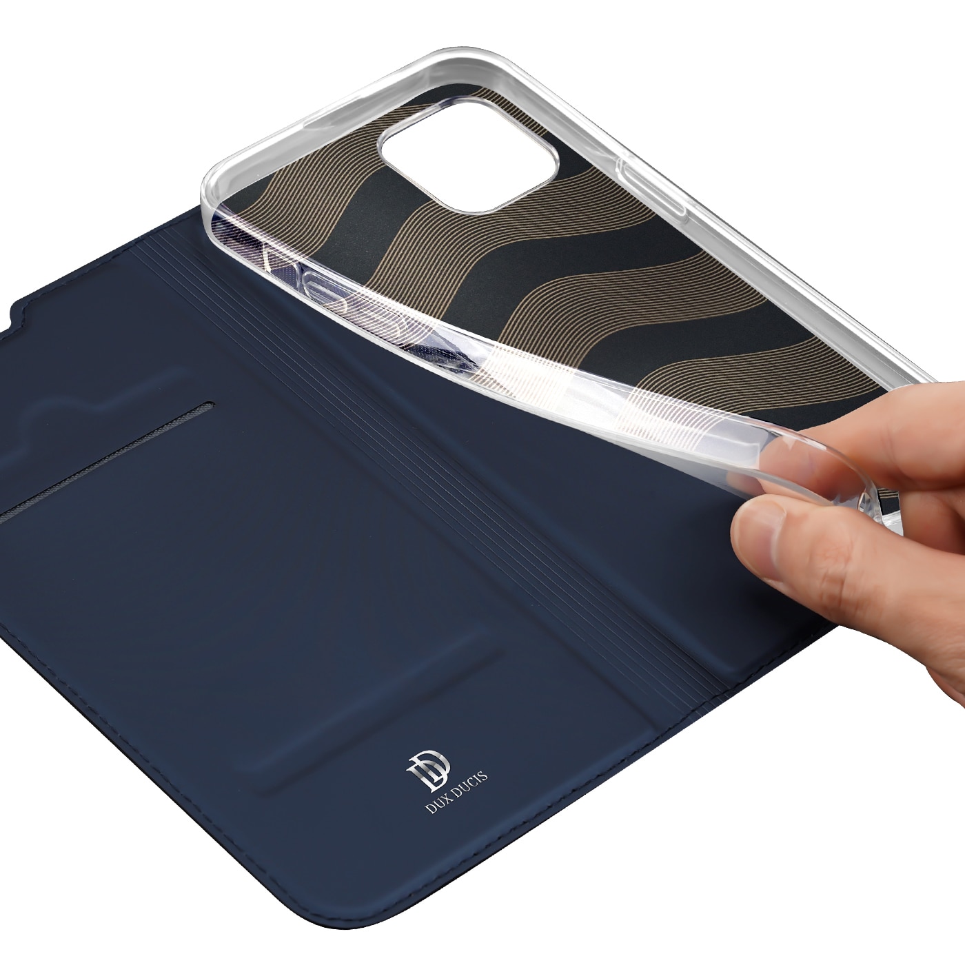 Dux Ducis Skin Pro Holster Flip Cover til iPhone 14 Plus blå