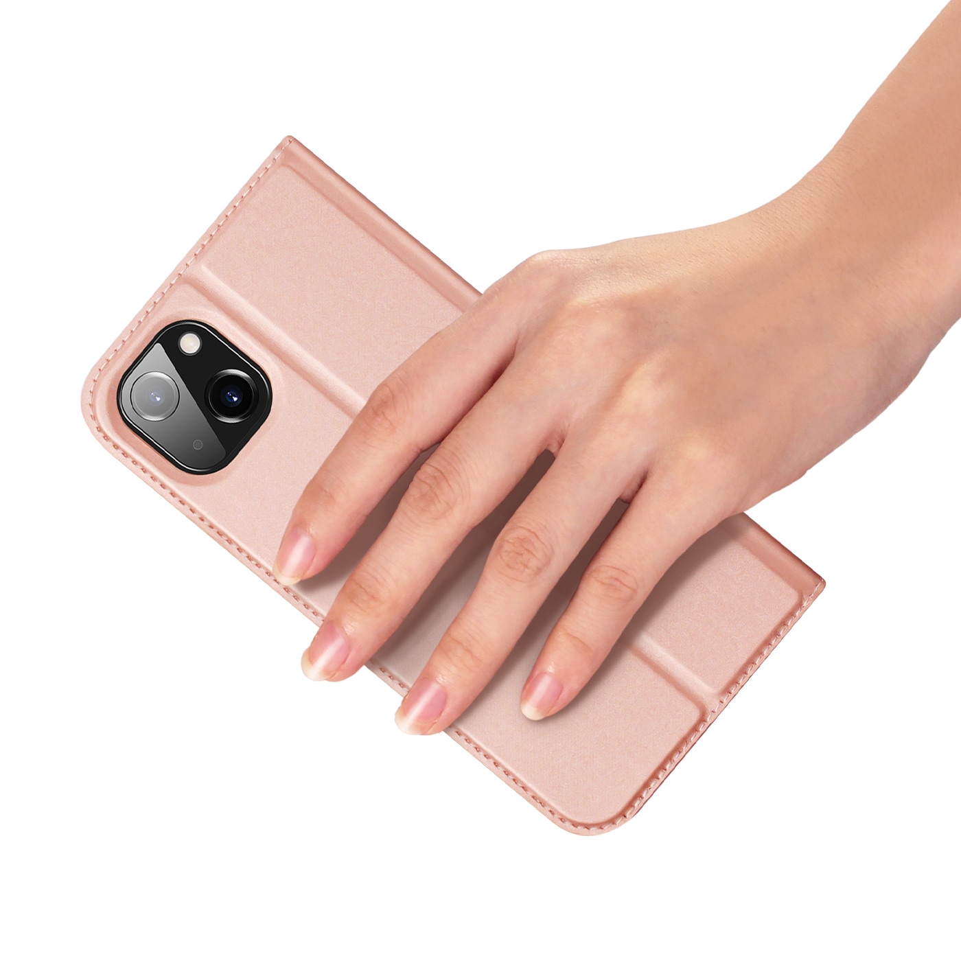 Dux Ducis Skin Pro Holster Flip Cover til iPhone 14 Plus pink
