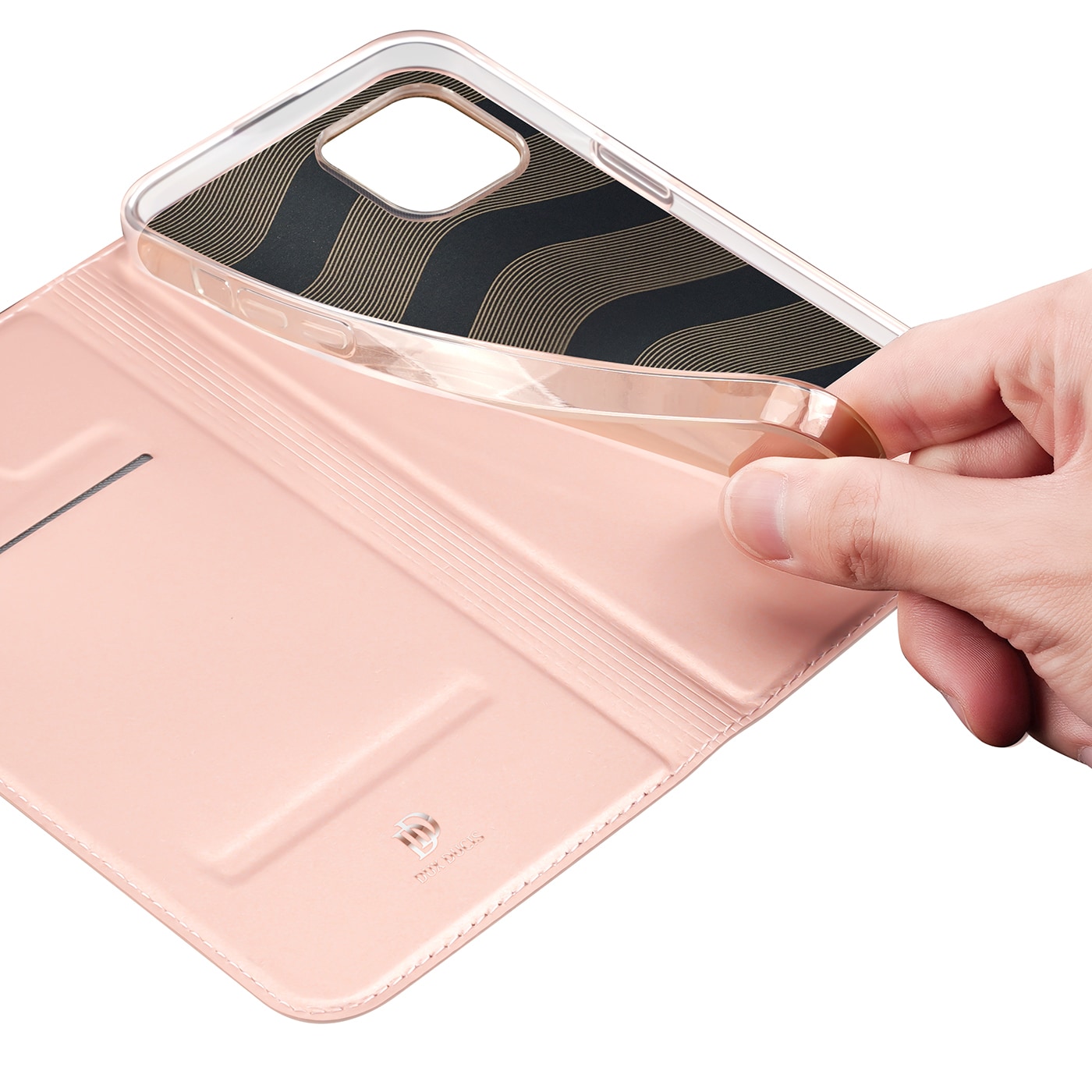 Dux Ducis Skin Pro Holster Flip Cover til iPhone 14 Plus pink
