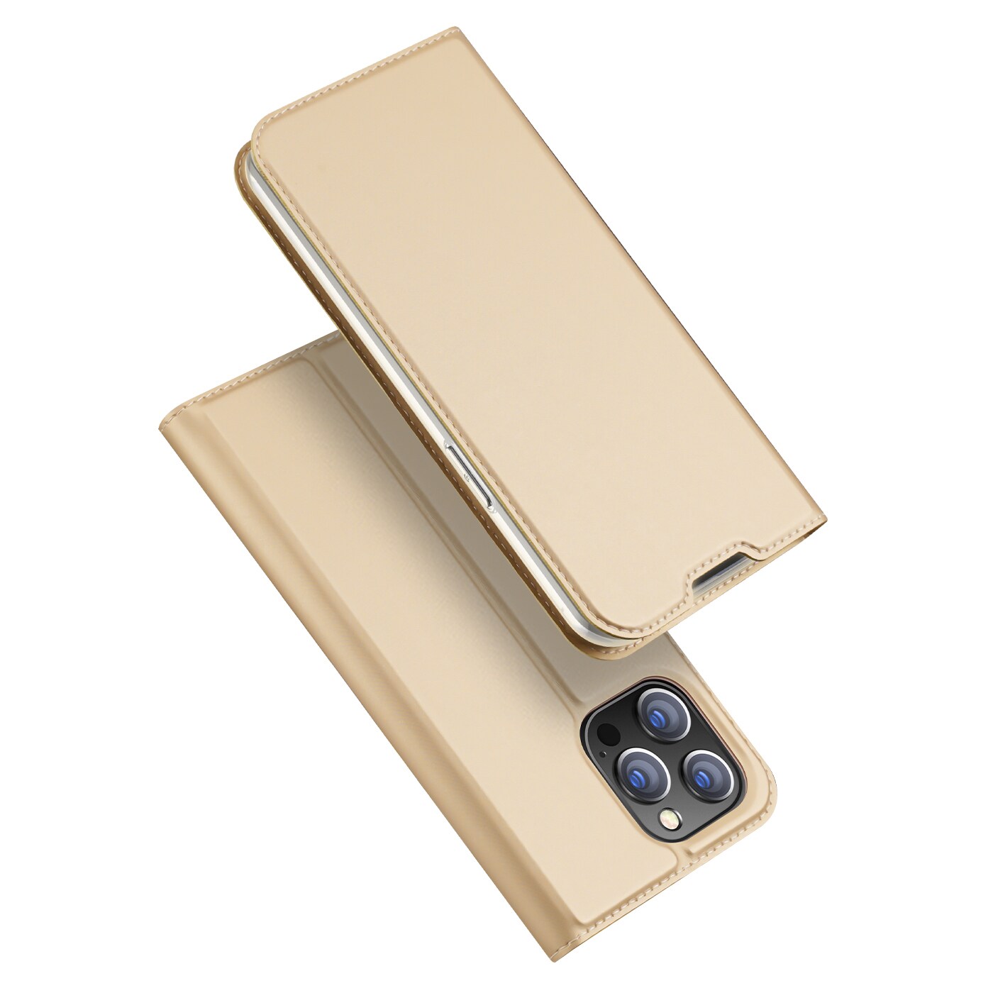 Dux Ducis Skin Pro Holster Flip Cover til iPhone 14 Pro guld