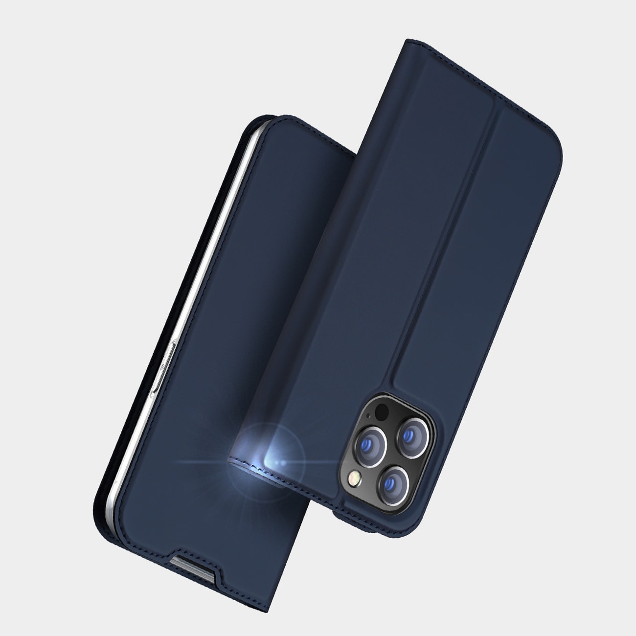 Dux Ducis Skin Pro Holster Flip Cover til iPhone 14 Pro guld