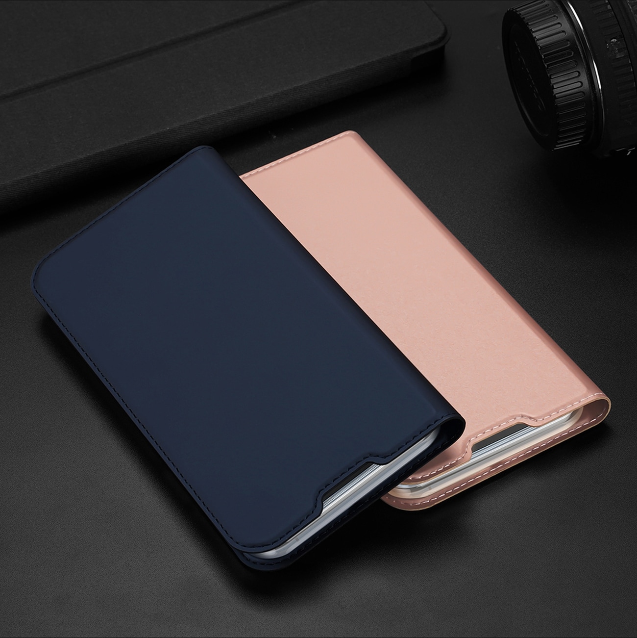 Dux Ducis Skin Pro Holster Flip Cover til iPhone 14 Pro guld