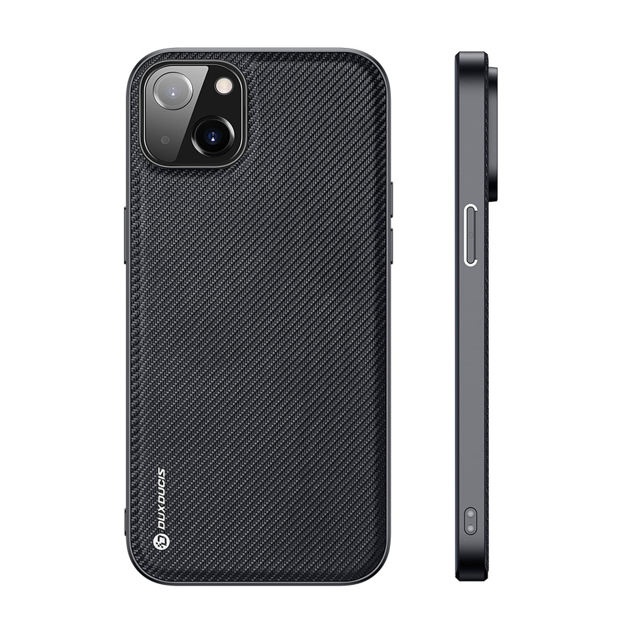 Dux Ducis Fino etui med nylonovertræk iPhone 14 Plus sort