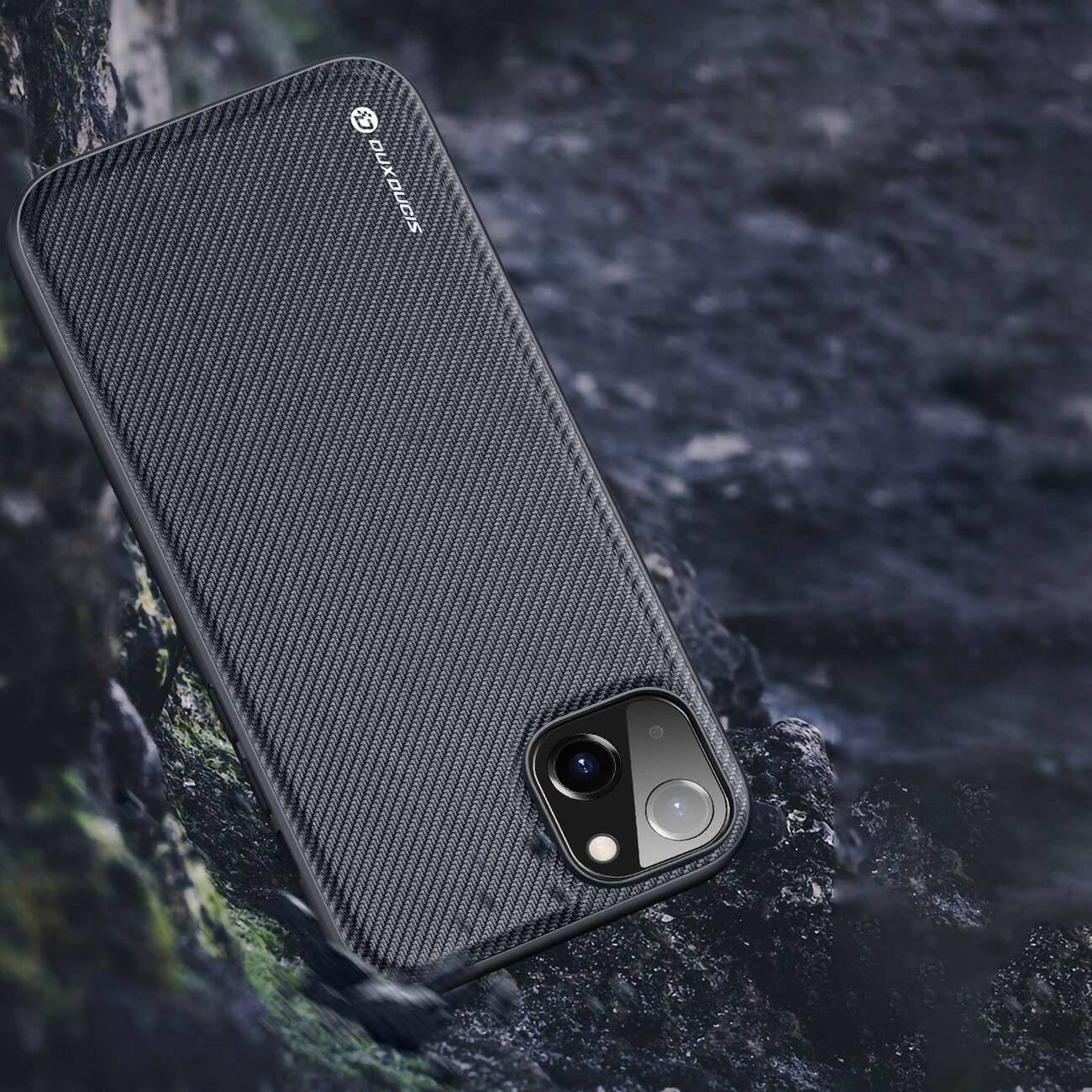 Dux Ducis Fino etui cover iPhone 14 Plus blå nylon
