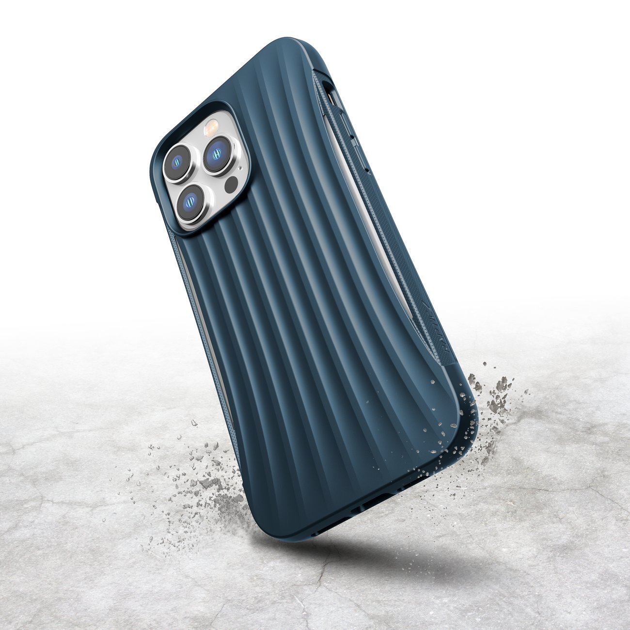 Raptic X-Doria Clutch Case iPhone 14 Pro bagcover blå