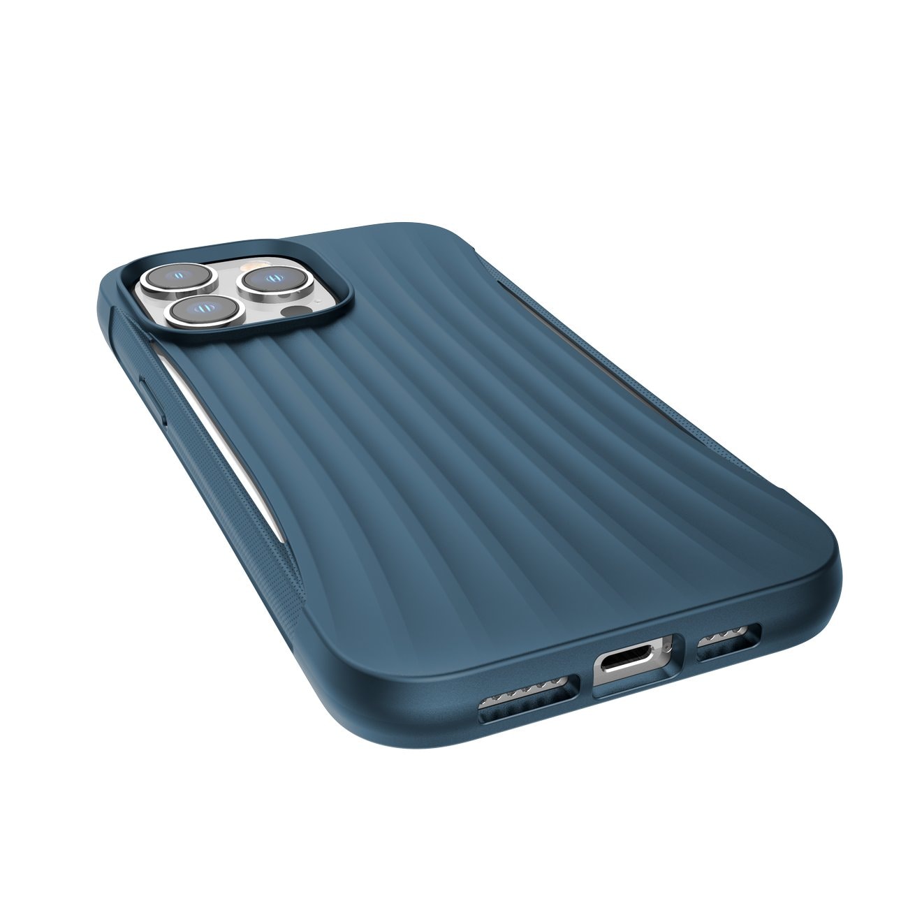 Raptic X-Doria Clutch Case iPhone 14 Pro bagcover blå