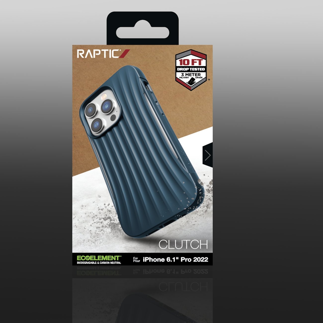 Raptic X-Doria Clutch Case iPhone 14 Pro bagcover blå