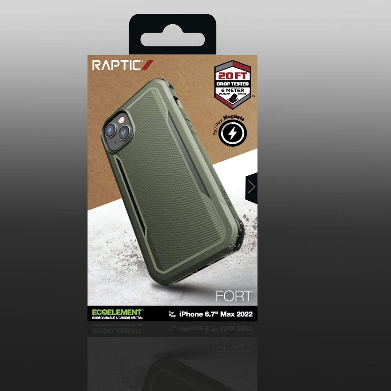 Raptic X-Doria Fort Case iPhone 14 Plus med MagSafe pansret cover grøn