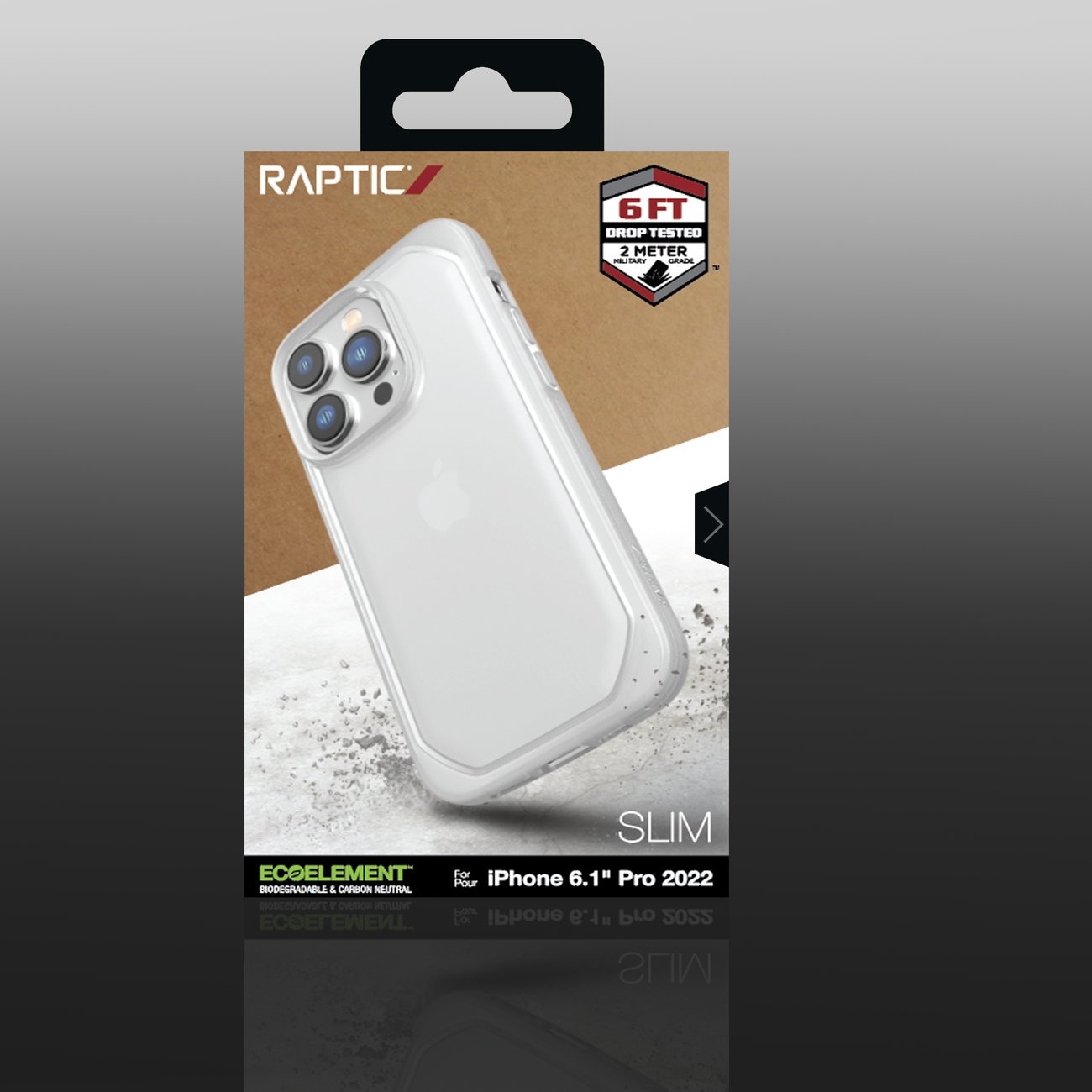 Raptic X-Doria Slim Case iPhone 14 Pro bagcover klar