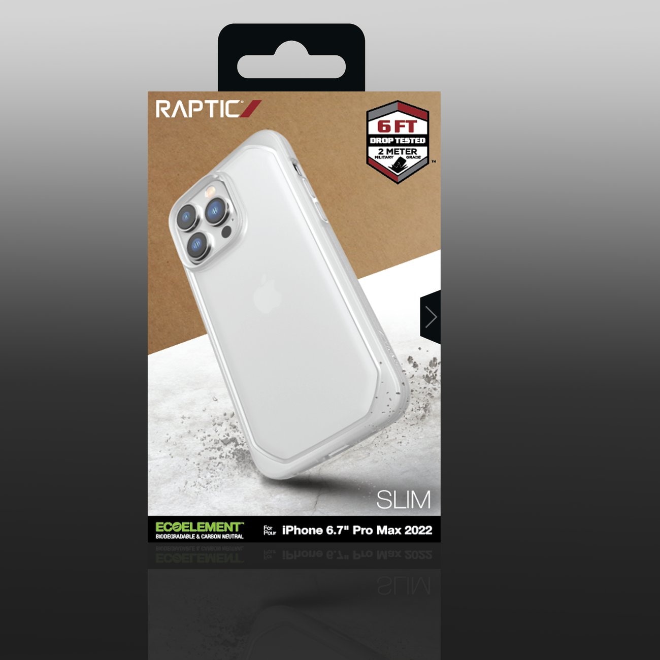 Raptic X-Doria Slim Case iPhone 14 Pro Max bagbeklædning gennemsigtig