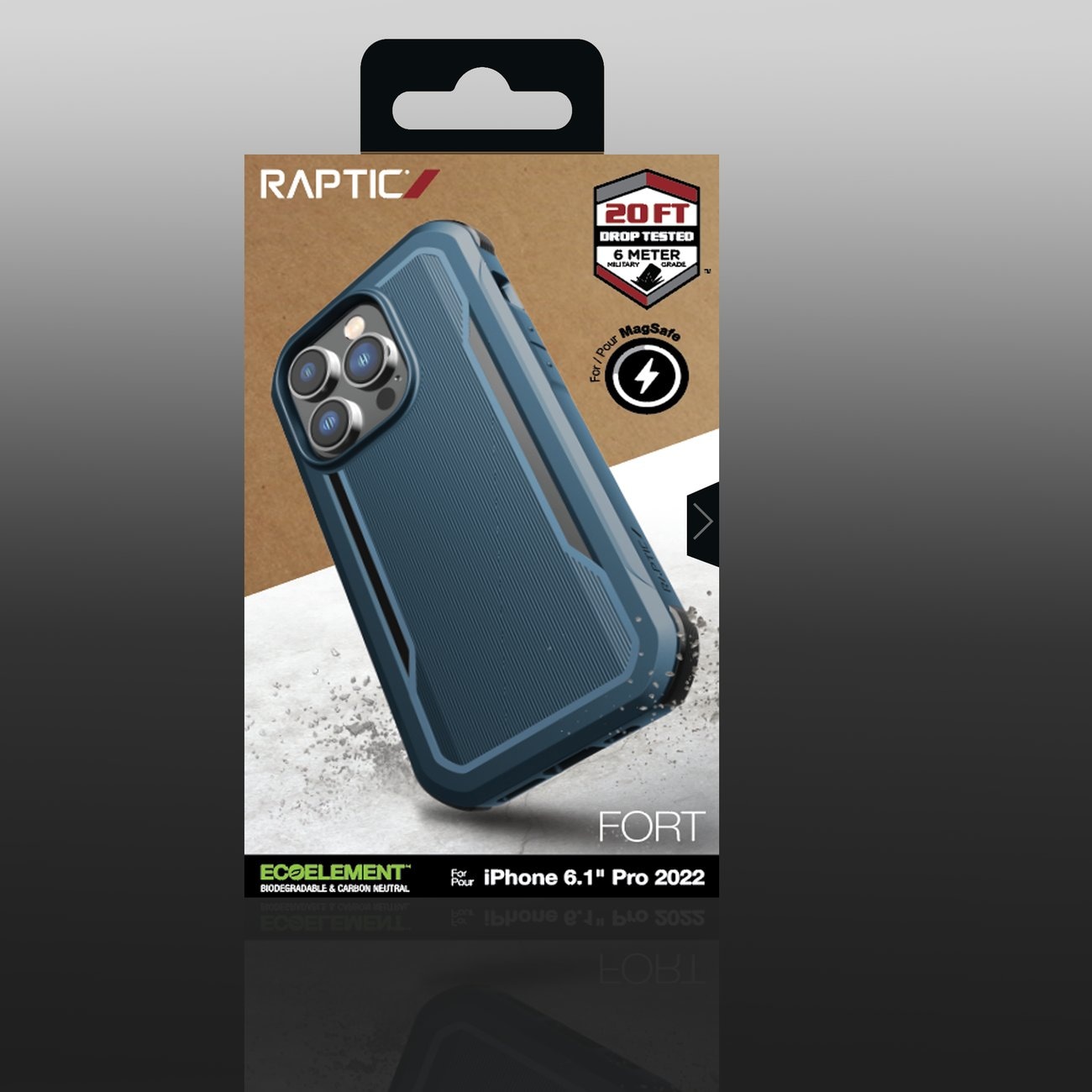 Raptic X-Doria Fort Case iPhone 14 Pro med MagSafe pansret blåt cover